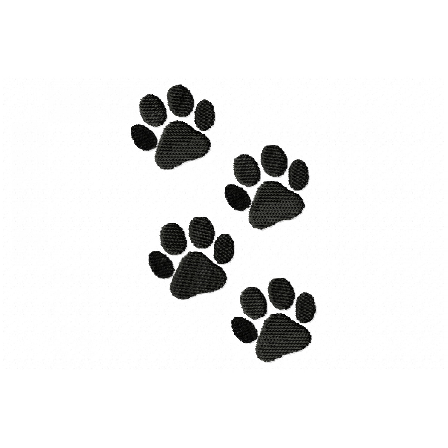 Baby Dog Paw Print Embroidery Design 4x4 (PES, DST) Instant